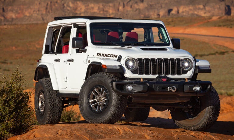 2026 Jeep Wrangler parked on desert rock