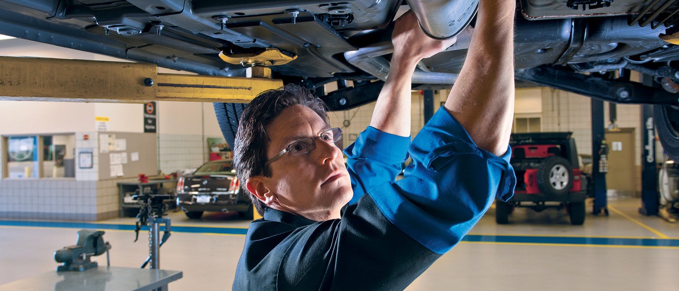 Service Checking Under Car